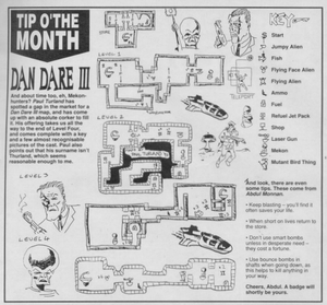 Карта Dan Dare III: The Escape