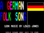 German Folk Song, A спектрум