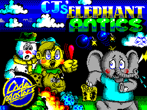CJ's Elephant Antics для ZX Spectrum - играй онлайн!