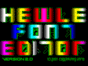 Hewle Font Editor спектрум