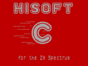 HiSoft C спектрум