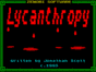 Lycanthropy спектрум