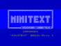 Minitext спектрум