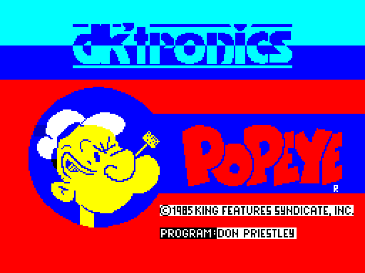 Popeye для ZX Spectrum - играй онлайн!