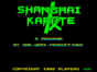 Shanghai Karate спектрум