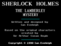 Sherlock Holmes: The Lamberley Mystery спектрум