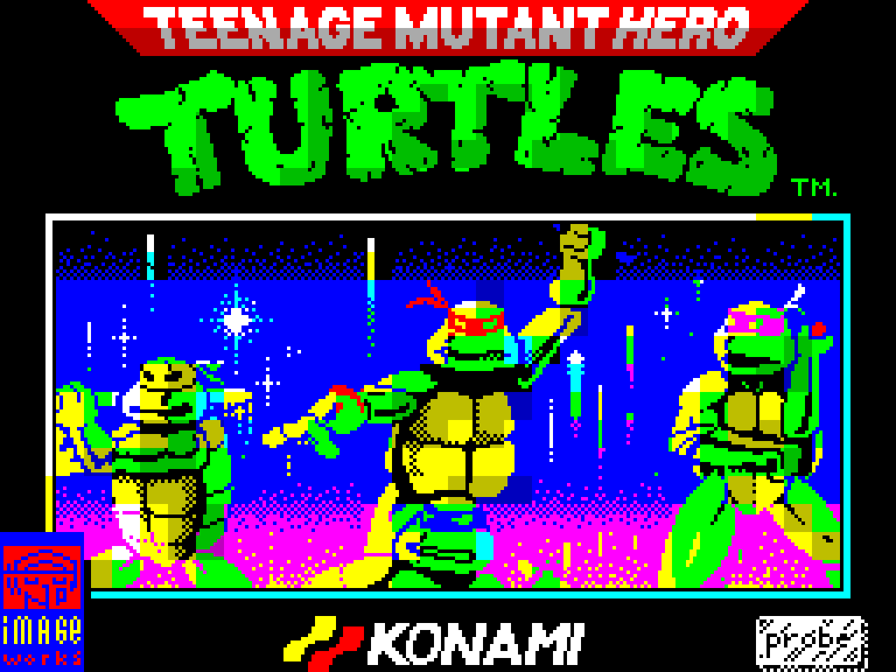 Teenage Mutant Hero Turtles для ZX Spectrum - играй онлайн!