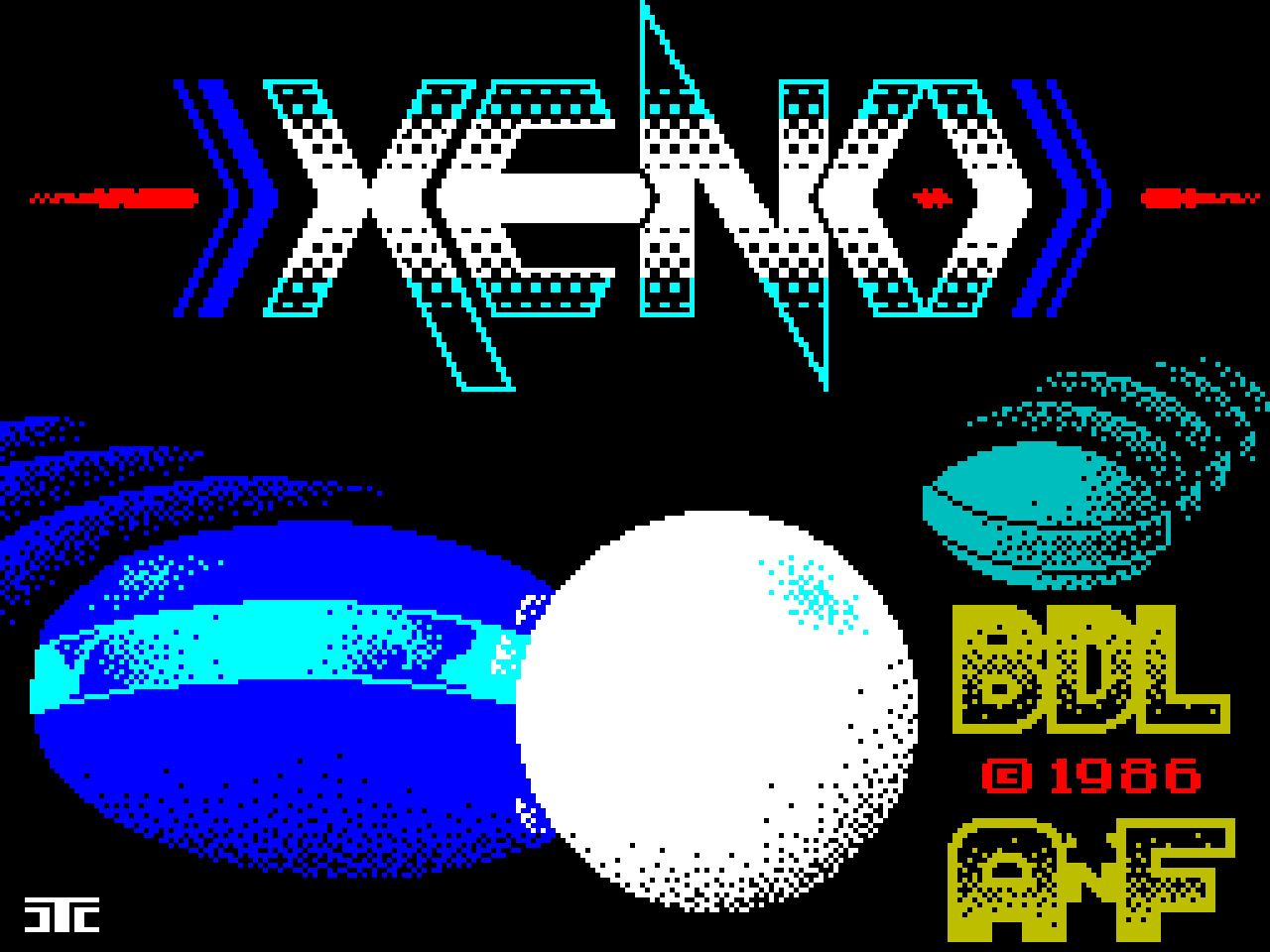 Xeno для ZX Spectrum - играй онлайн!